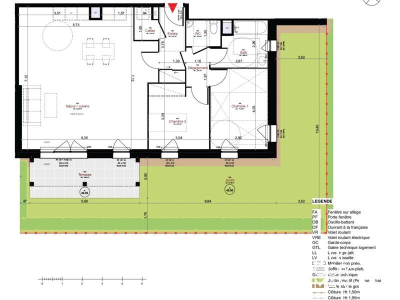 Appartement - 83 m² - 3 pièces