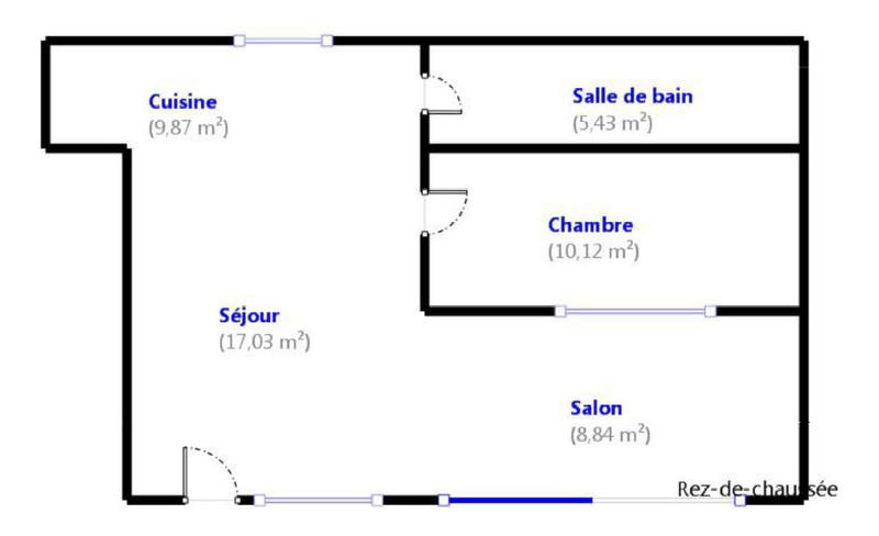 Appartement - 51 m² - 2 pièces