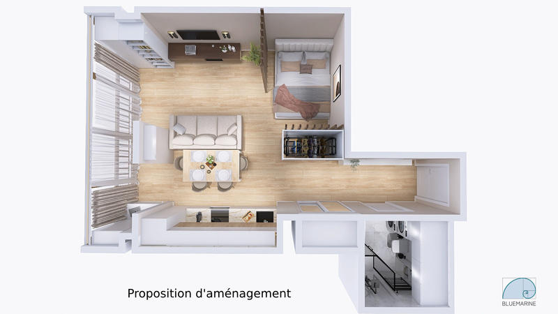Appartement - 39 m² - 1 pièce