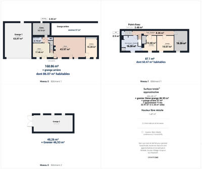 Longère - 147 m² - 4 pièces