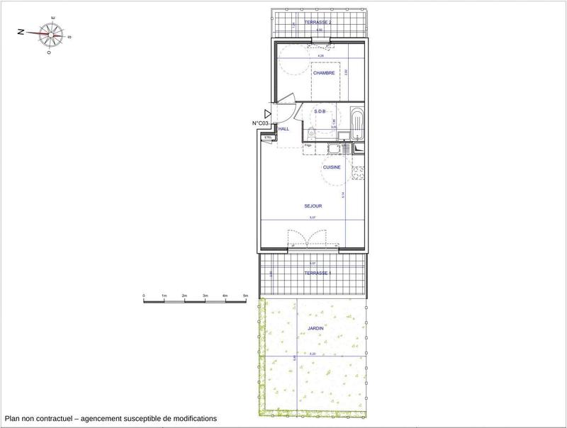 Appartement - 46 m² - 2 pièces