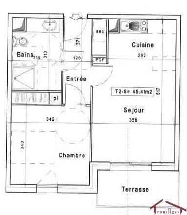 Appartement - 45 m² - 2 pièces