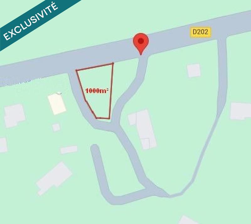 Terrain - 1 000 m²
