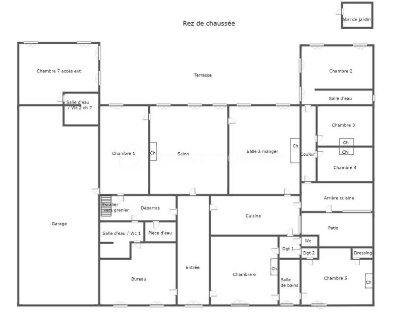 Demeure - 360 m² - 13 pièces
