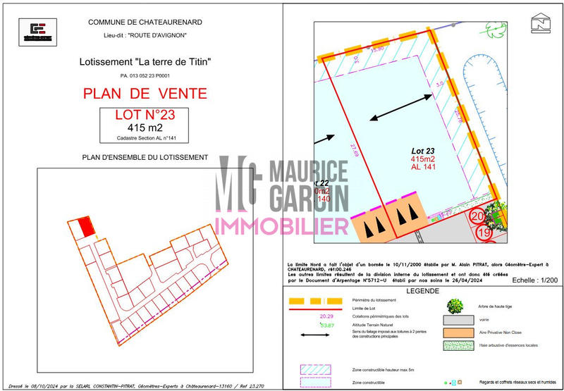 Terrain - 415 m²