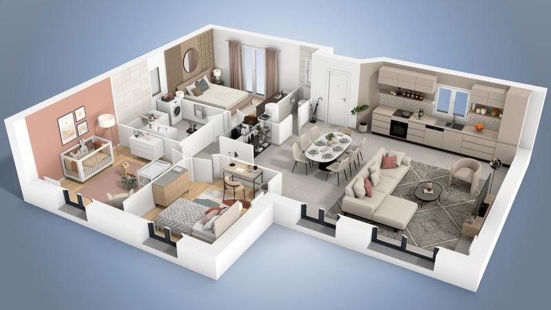 Maison - 92 m² - 4 pièces