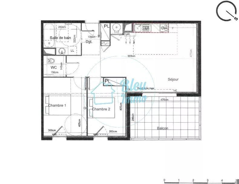 Appartement - 65 m² - 3 pièces