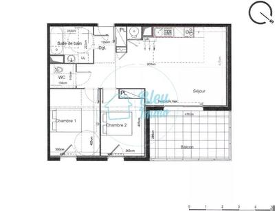 Appartement - 65 m² - 3 pièces