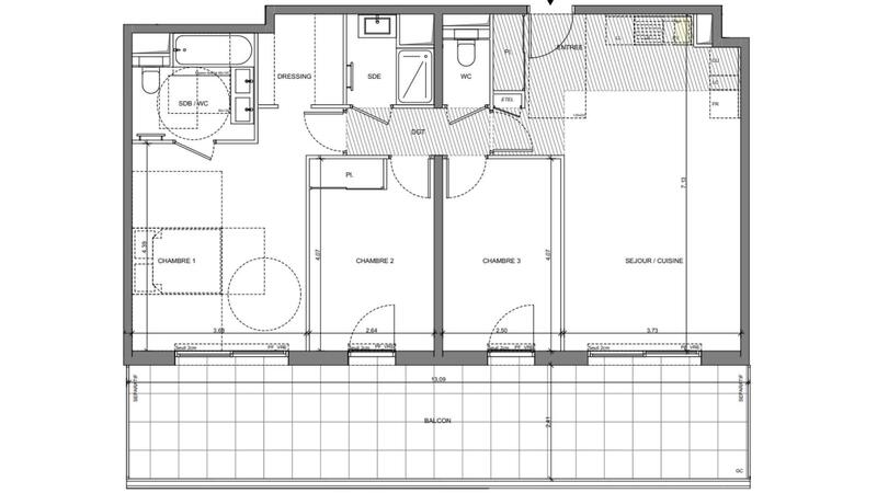 Appartement - 85 m² - 4 pièces