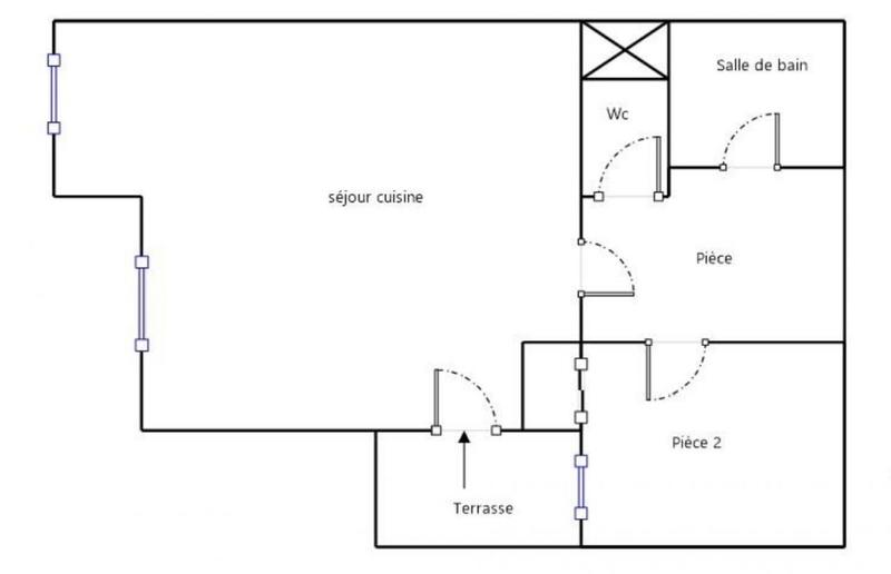 Appartement - 36 m² - 2 pièces