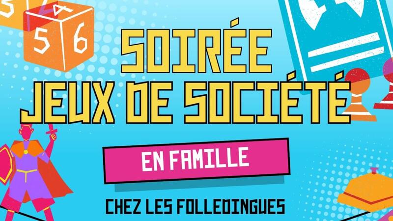 Soirée jeux de société en famille