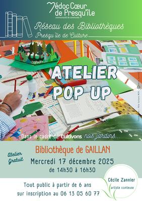 Atelier pop-up