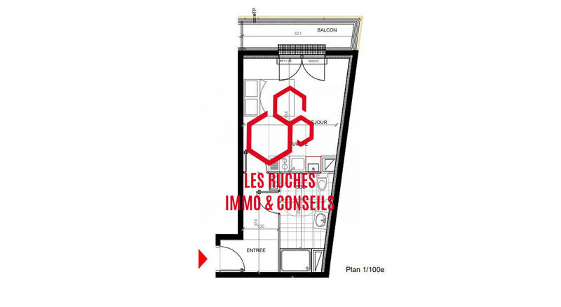 Appartement - 31 m² - 1 pièce