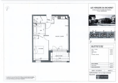 Appartement - 45 m² - 2 pièces
