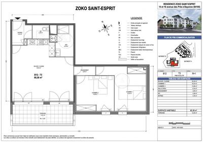 Appartement - 80 m² - 3 pièces