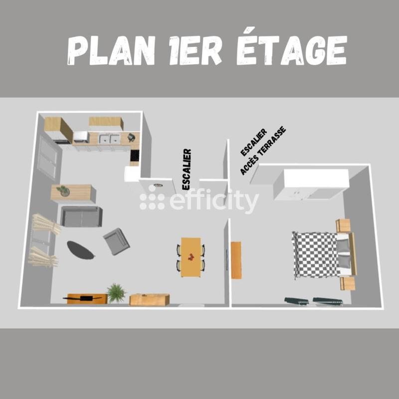 Appartement - 57 m² - 2 pièces