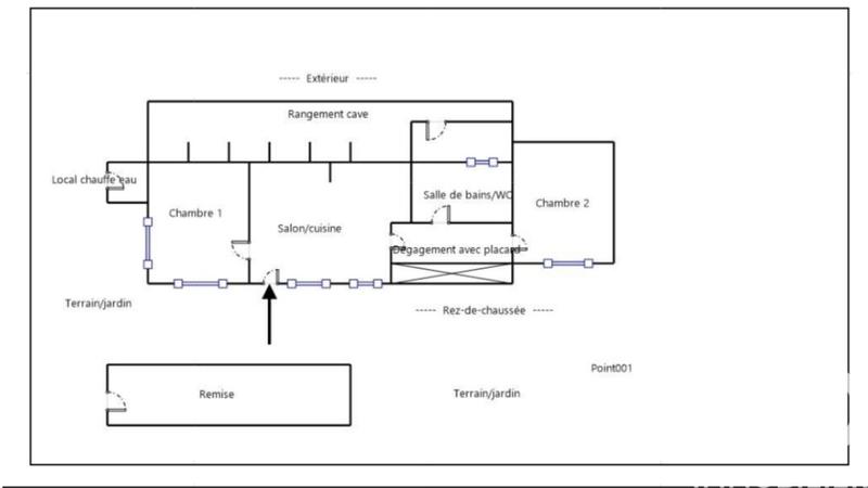 Maison - 100 m² - 3 pièces