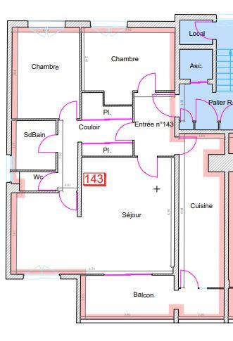 Appartement - 78 m² - 4 pièces