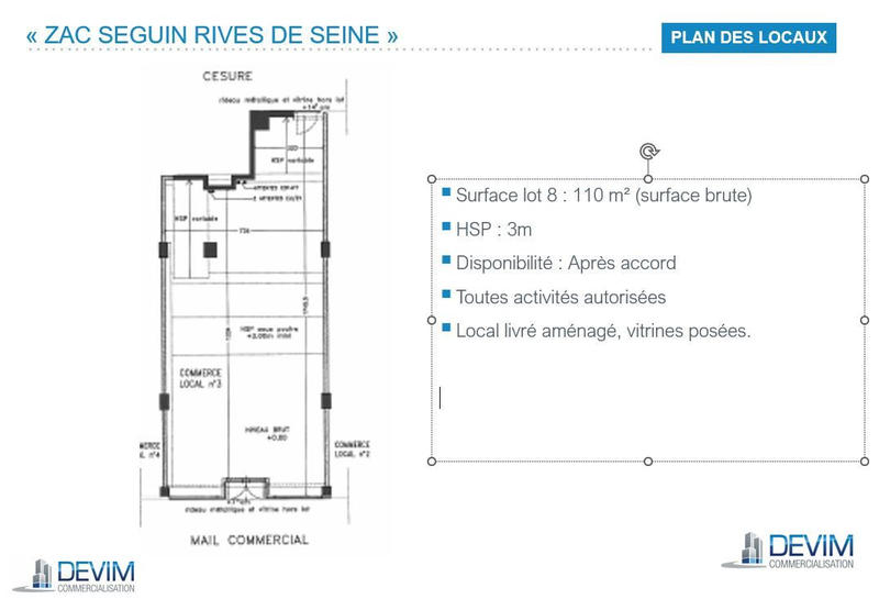 Local commercial - 110 m²