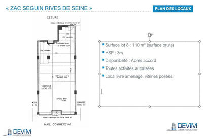 Local commercial - 110 m²