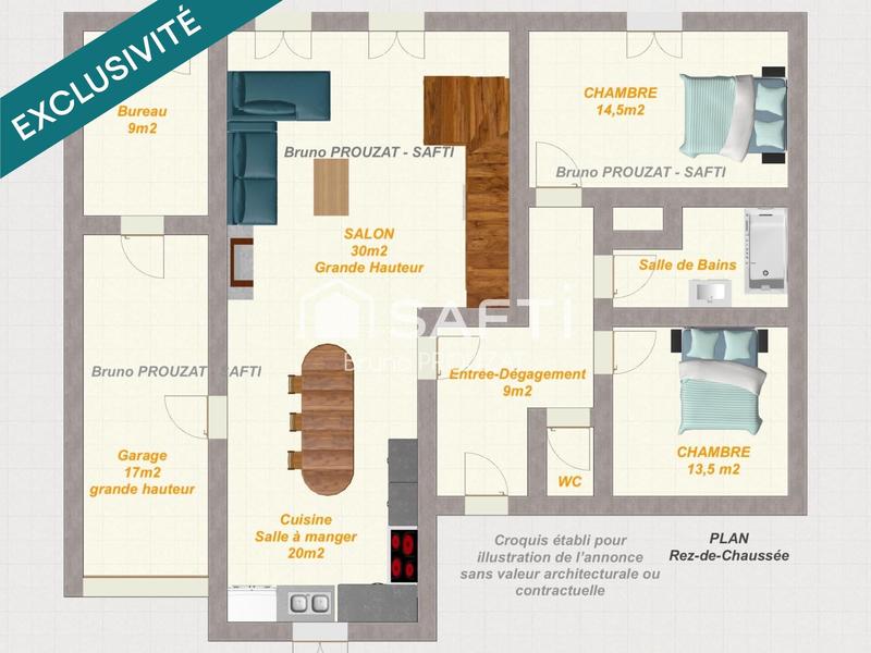 Maison - 158 m² - 6 pièces