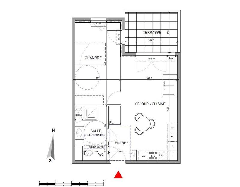 Appartement - 51 m² - 2 pièces