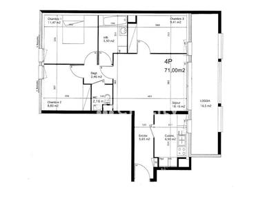 Appartement - 71 m² - 4 pièces