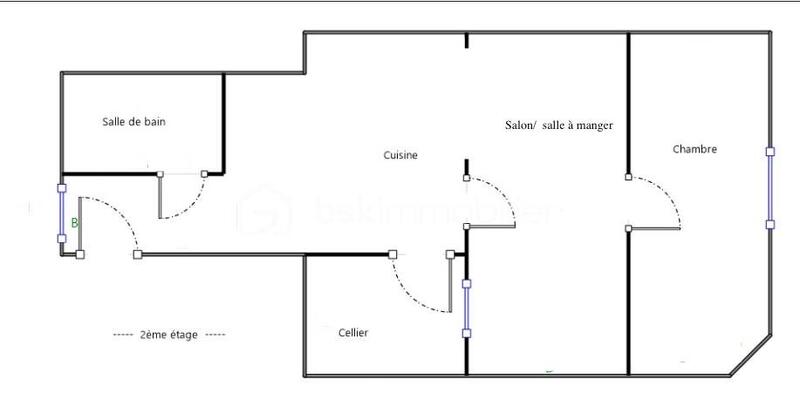 Appartement - 60 m² - 2 pièces