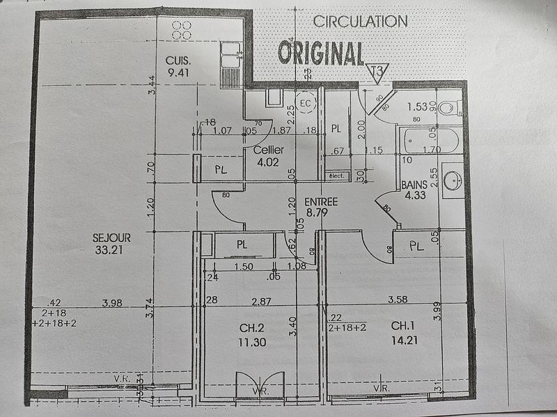 Appartement - 86 m² - 4 pièces