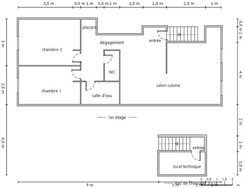 Appartement - 74 m² - 3 pièces