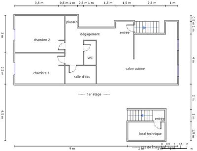 Appartement - 74 m² - 3 pièces
