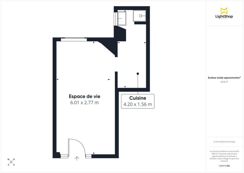Appartement - 26 m² - 1 pièce