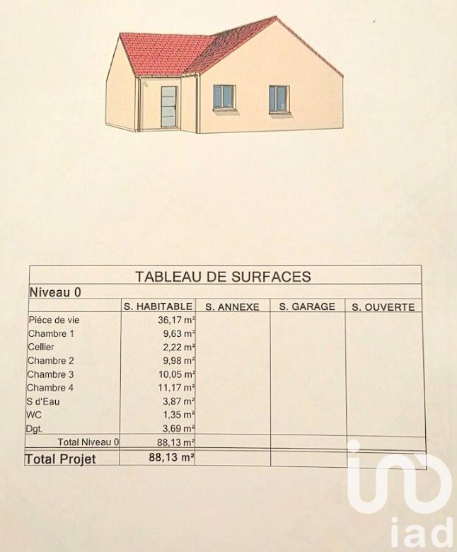 Maison - 88 m² - 5 pièces