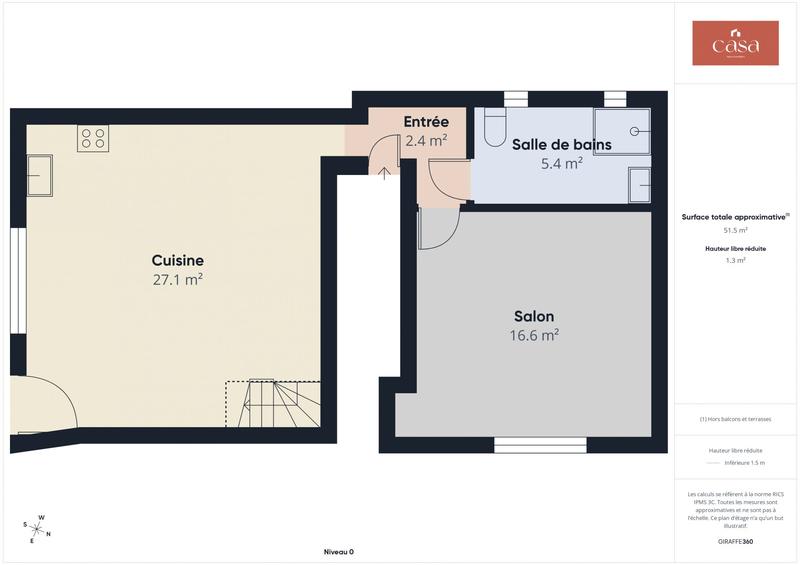 Maison ancienne - 73 m² - 4 pièces