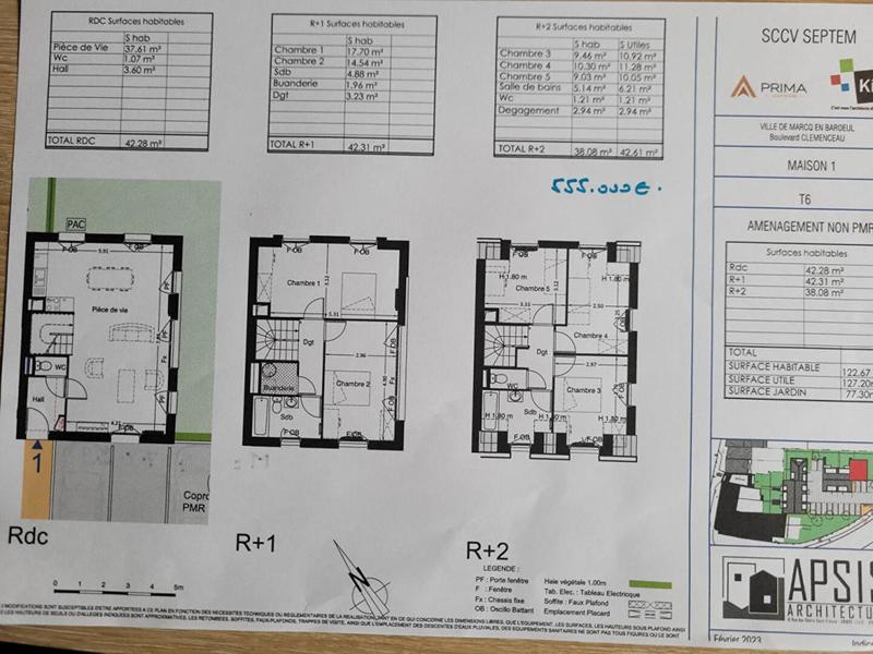 Maison - 123 m² - 6 pièces