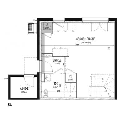 Appartement - 63 m² - 3 pièces