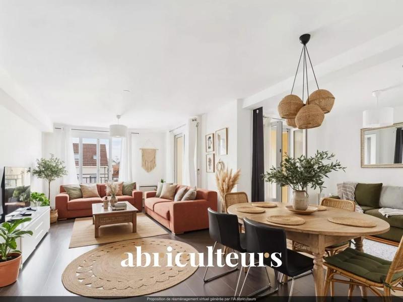 Appartement - 90 m² - 5 pièces