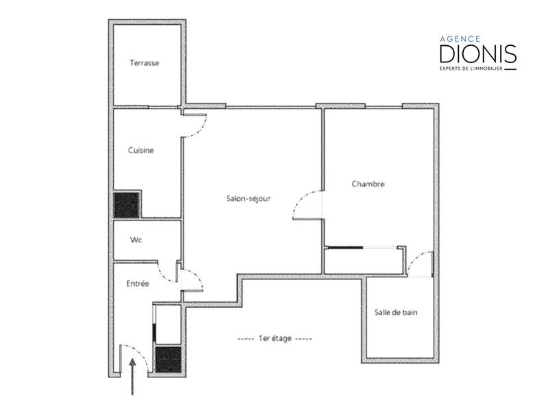Appartement - 44 m² - 2 pièces