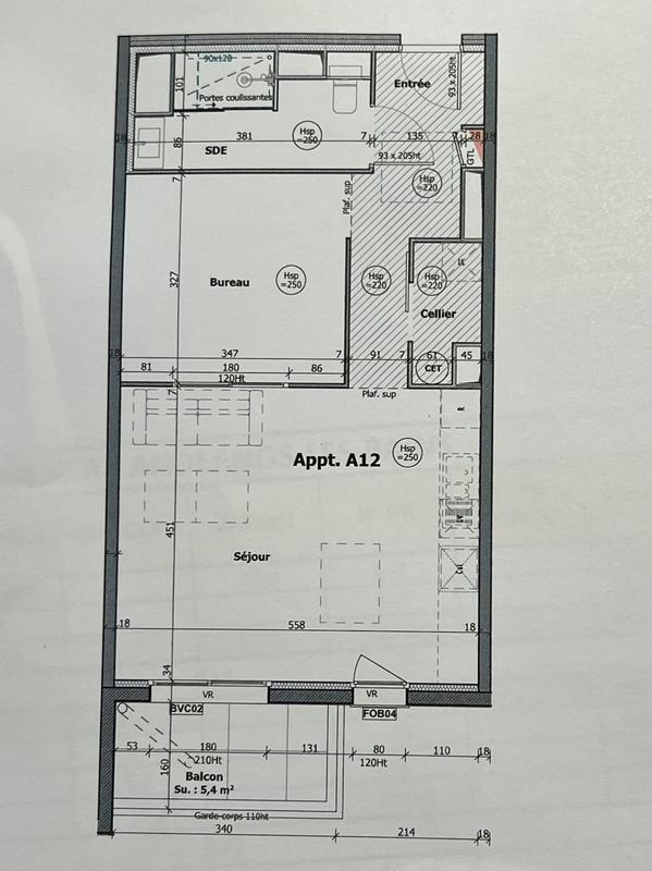 Appartement - 53 m² - 2 pièces