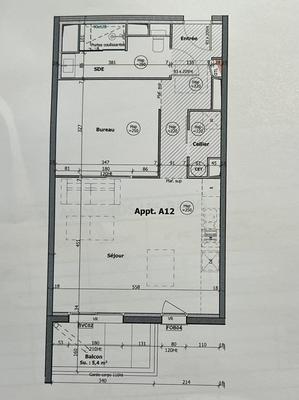 Appartement - 53 m² - 2 pièces