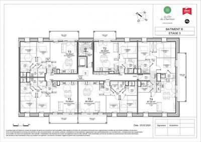 Appartement - 70 m² - 3 pièces