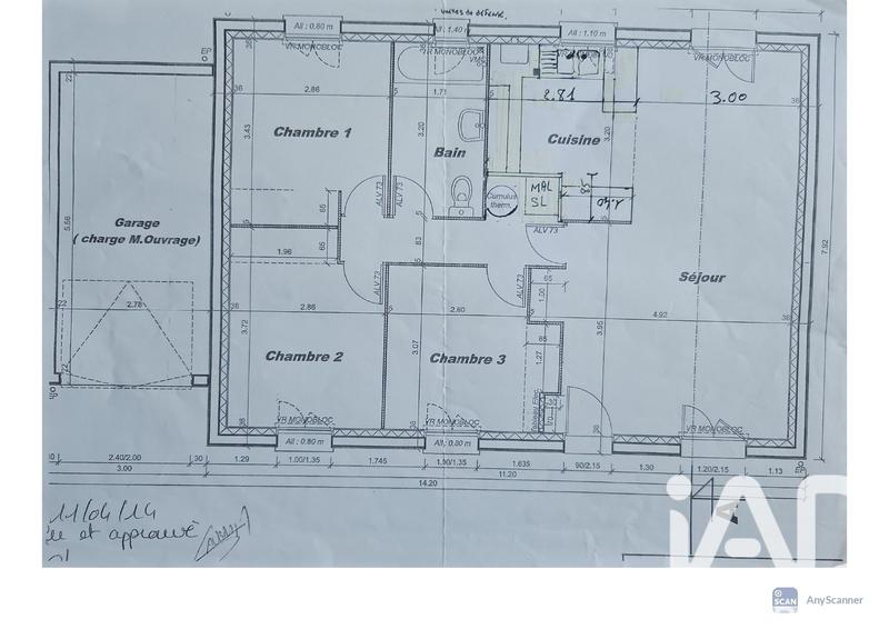 Maison - 72 m² - 4 pièces