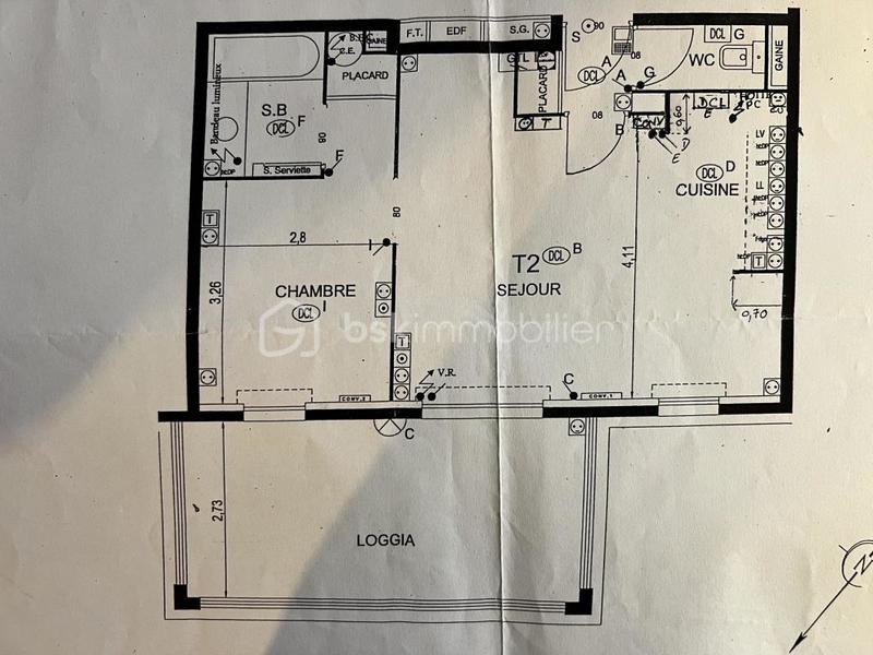 Appartement - 44 m² - 2 pièces