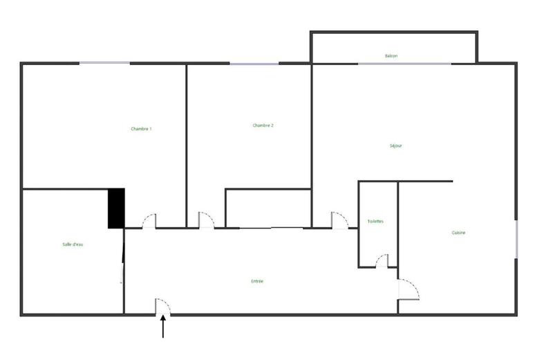 Appartement - 65 m² - 3 pièces