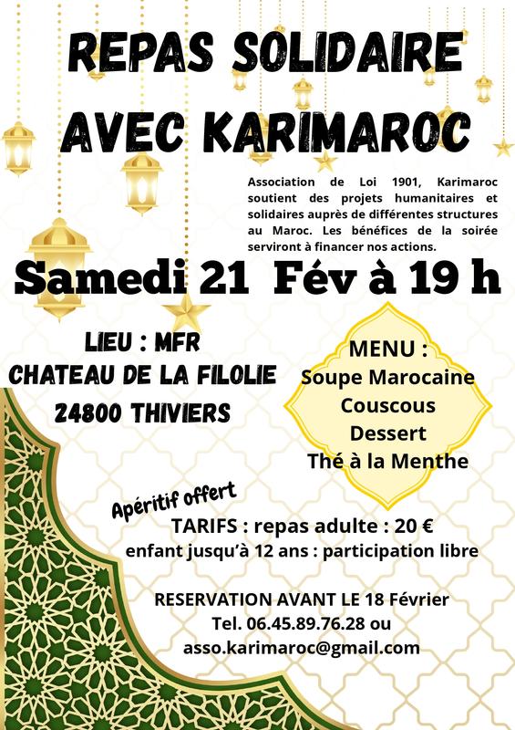 Repas Solidaire avec Karimaroc