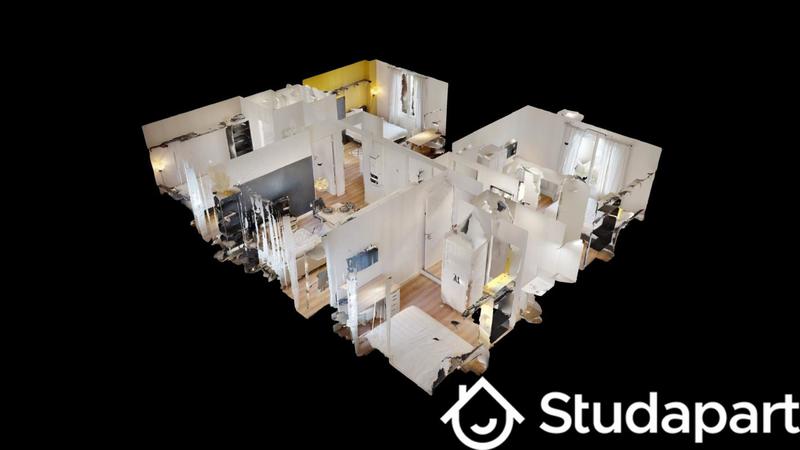 Chambre - 11 m² - 1 pièce