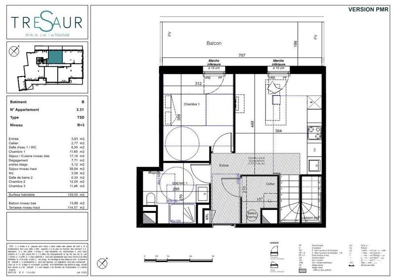 Appartement - 125 m² - 5 pièces