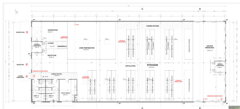 Local d'activité / Entrepôt - 1 204 m²