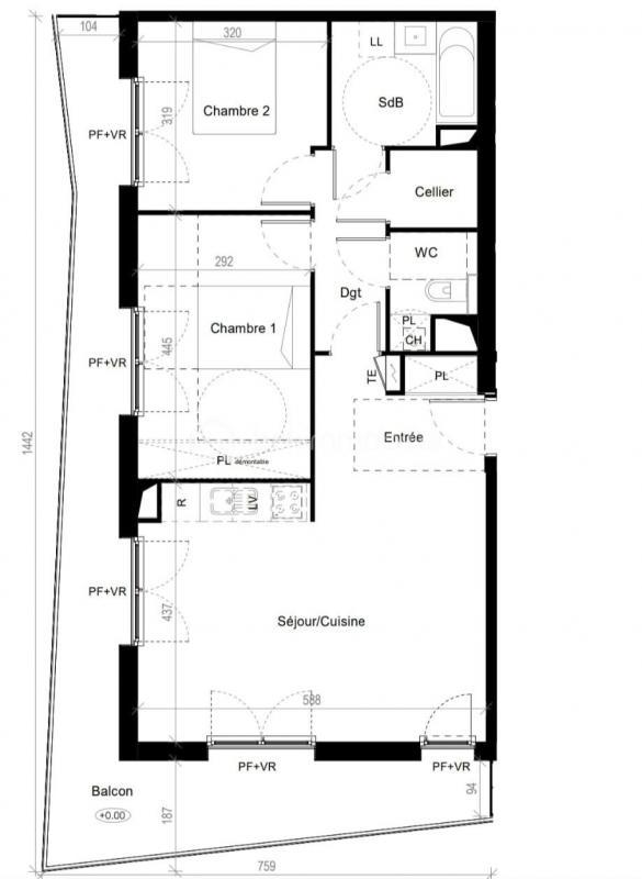 Appartement - 67 m² - 3 pièces