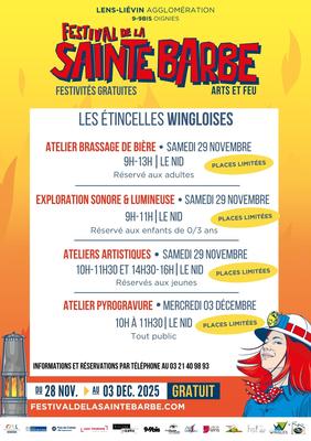 Les étincelles du Festival de la Sainte Barbe - les étincelles wingloises